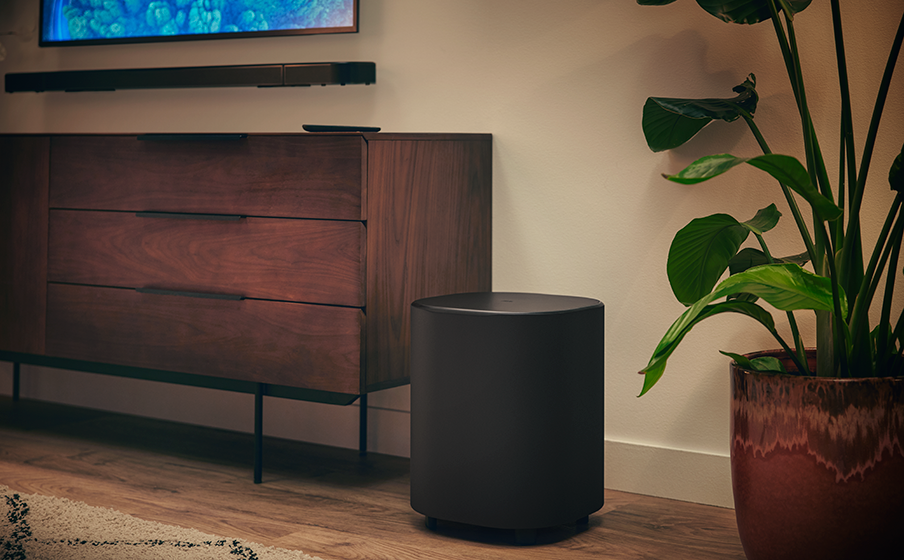 960W max output power and a 10" wireless subwoofer
